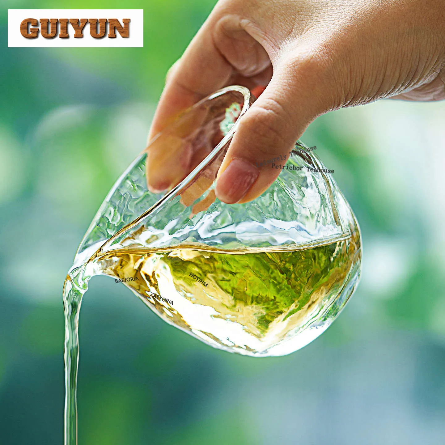 HOYIHM 160ml High Borosilicate Glass Tea Pitcher Pour Tea Cha Hai Dispenser Justice Cup Fair Mug Teaset Decoration Accessories