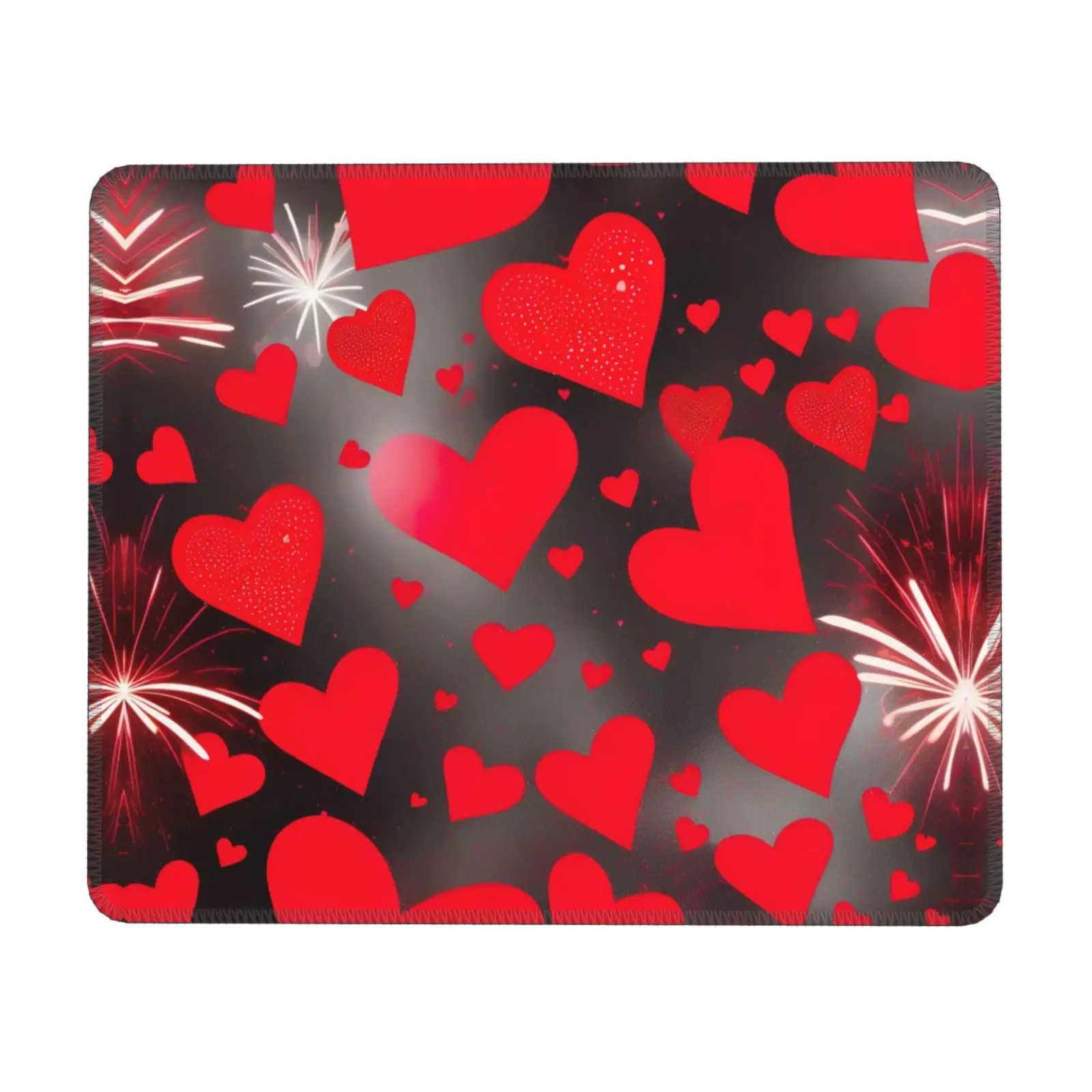 

High Quality Vintage Hearts Firework Printing Lock Edge Mousepad Gamer Mouse Mat Keyboard Mats Desk Pad Mousepads 22x18cm