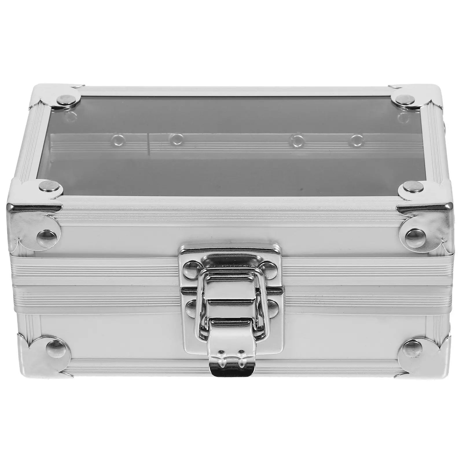 

50-Hole Nail Bits Storage Box Nail Drill Bits Display Organizer Compact Sturdy Acrylic Bit Holder for Salon Home Practice DIY