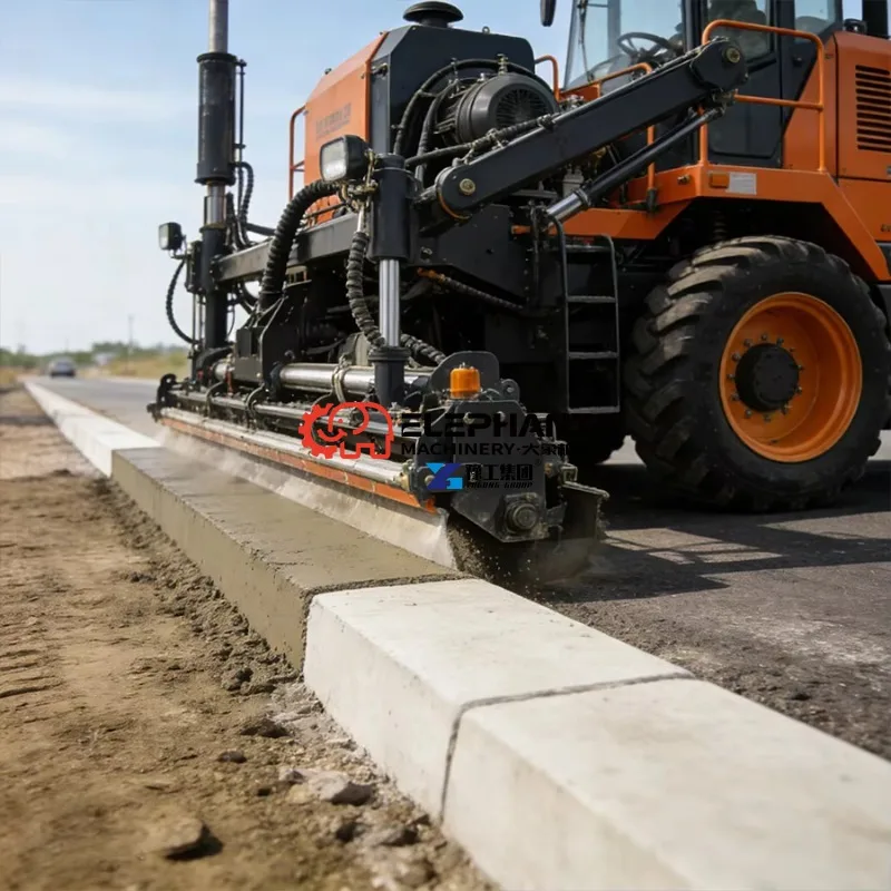 Hot Sale Factory Multi‑functional Adjustable Concrete Curb and Gutter Machine for Urban Road Paving Work