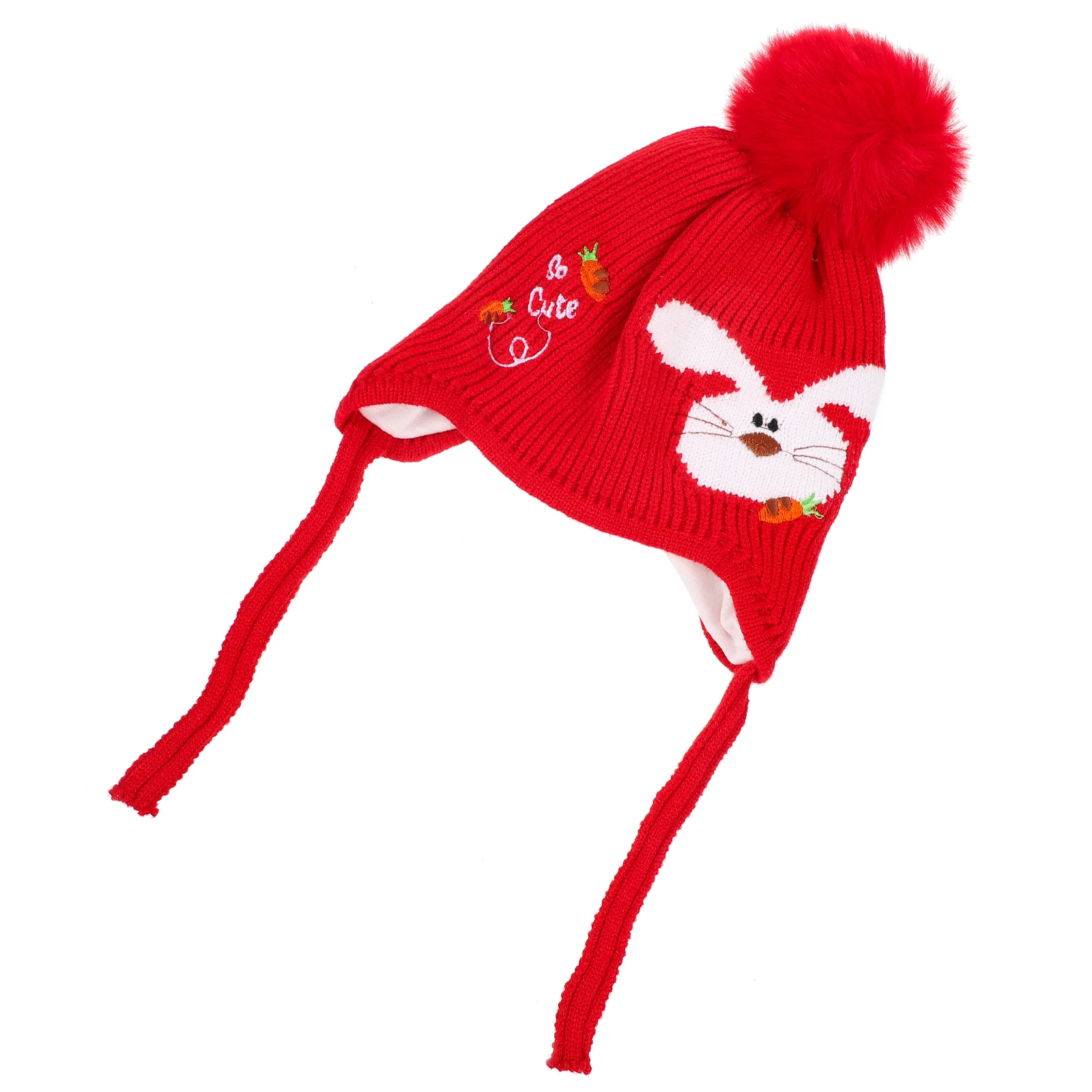 

1pc Knitted Christmas Christmas Pattern For Newborn Patterned Warm Soft Handmade Baby Hat Baby Care Woolen Hat