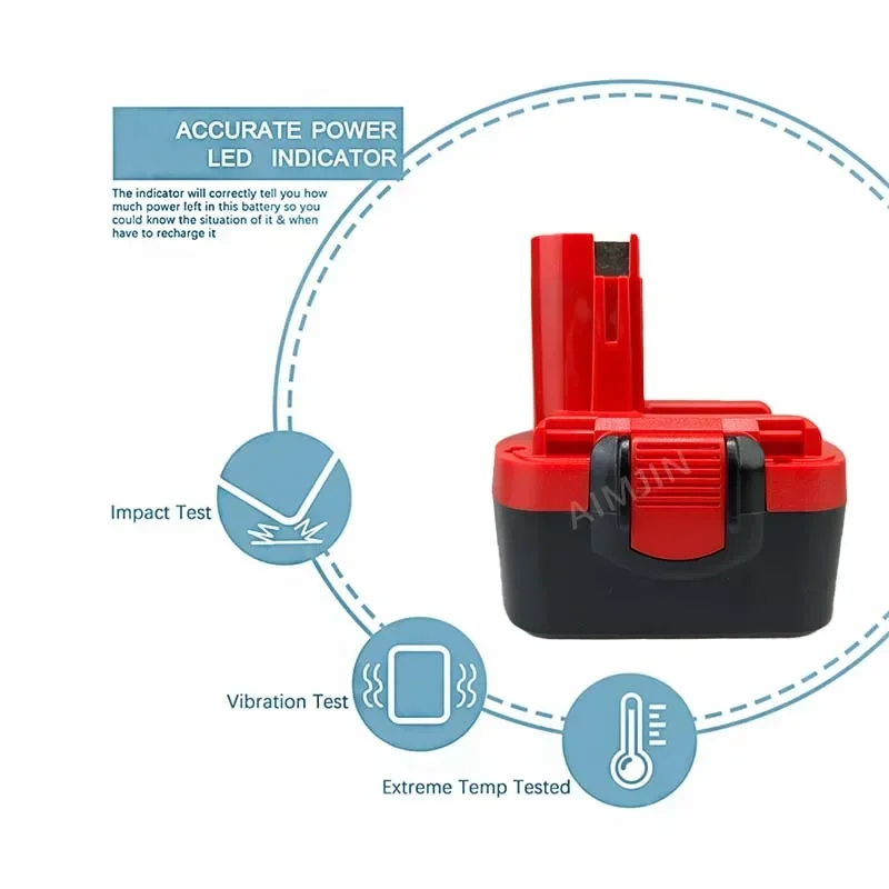 4800มิลลิแอมป์สำหรับแบตเตอรี่ Bosch 14.4โวลต์สำหรับ BAT038 D70745 2607335273 BAT140 BAT040 BAT041 BAT159แบตเตอรี่สว่าน26073356 2607335465