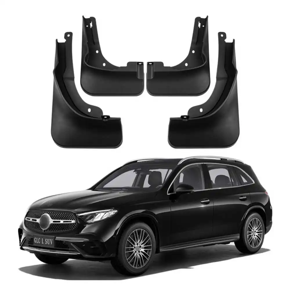 For BENZ GLC With pedal 2023 ABS Car Mud Flaps Splash Guard Mudguards MudFlaps Front Rear Fender Auto Accessories