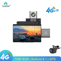 3 inch 4G Dashcam ADAS Dual Lens GPS Navigation Android 8.1 Car DVR Navigator Video Recorder Dash Camera Remote monitor