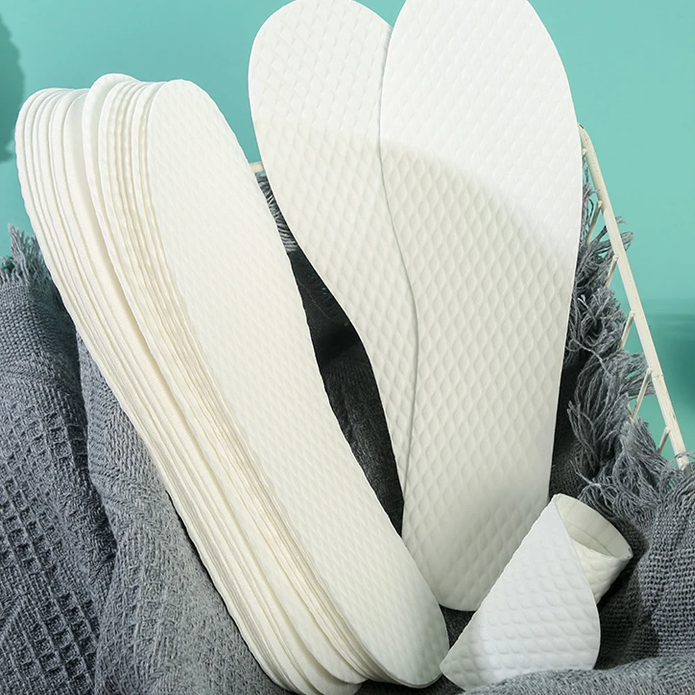 

Wood Pulp Insoles Breathable Sweat Absorbing Shoe Inserts Non Slip Sports Thin Summer Pads for Feet Care Tools