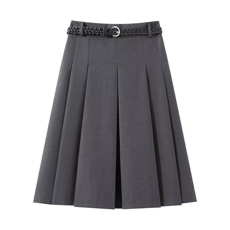 Polka Dot Preppy Style Pleated Skirt Sweet High Waist Mujer Faldas Slim Age Reduction A-line Casual Skirts