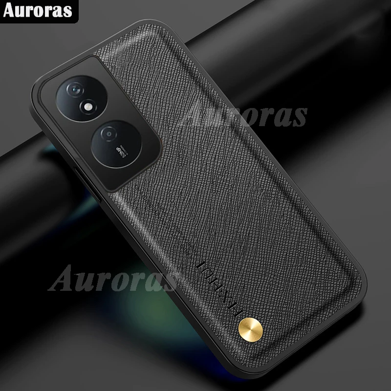 Auroras For Honor 90 Smart X7B 5G X7B 4G Case Solid Color Magnetic Cross-Grain Leather Shell For Honor X7B 4G Cover Fundas