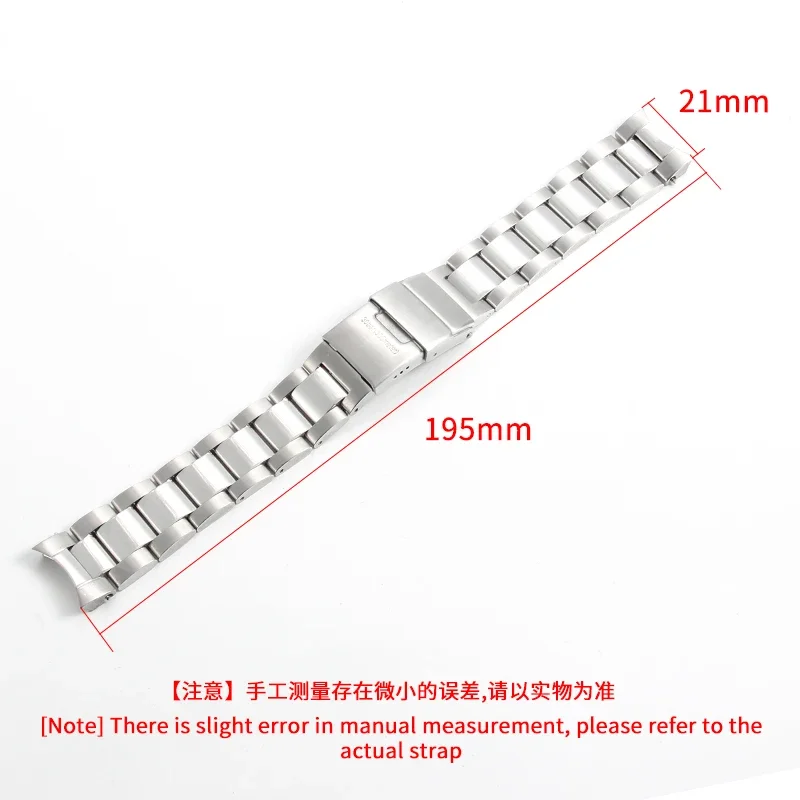 For Longines Conquest 21mm Frosted Watch Strap Steel Belt New Diving Waterproof Series L3.781.4 Men L3.782.4 Watchbands