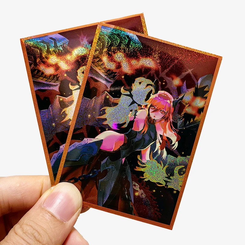 50Pcs/Set 63*90mm Anime Game YuGiOh OCG Flash Card Sleeve Floowandereeze Sky Striker Ace Dragonmaid Collectibles Gift Toys