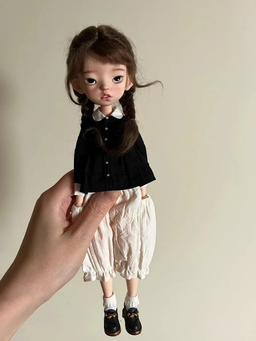 New sd 25cm height Bjd doll 1/6 yuanbao bailu yuanbao humanoid naked joint movable resin bb doll dot girl fish Free shipping