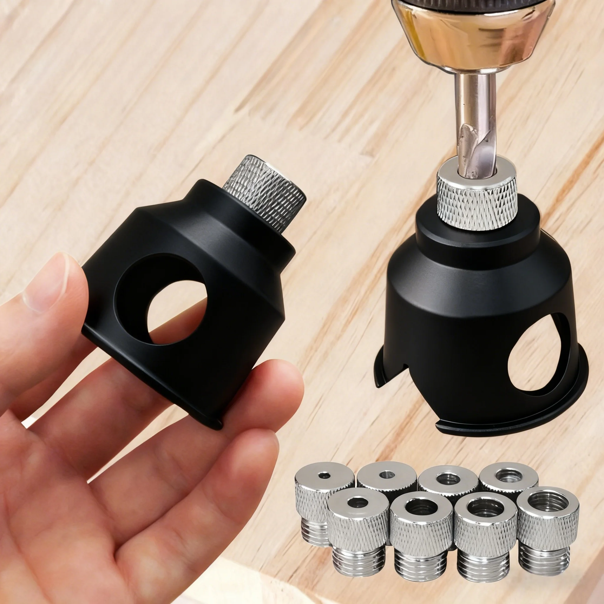 90° Vertical Straight Drill Guide Jig Woodworking Doweling Locator Pocket Hole Positioner For Cabinet Furniture Carpentry Tool