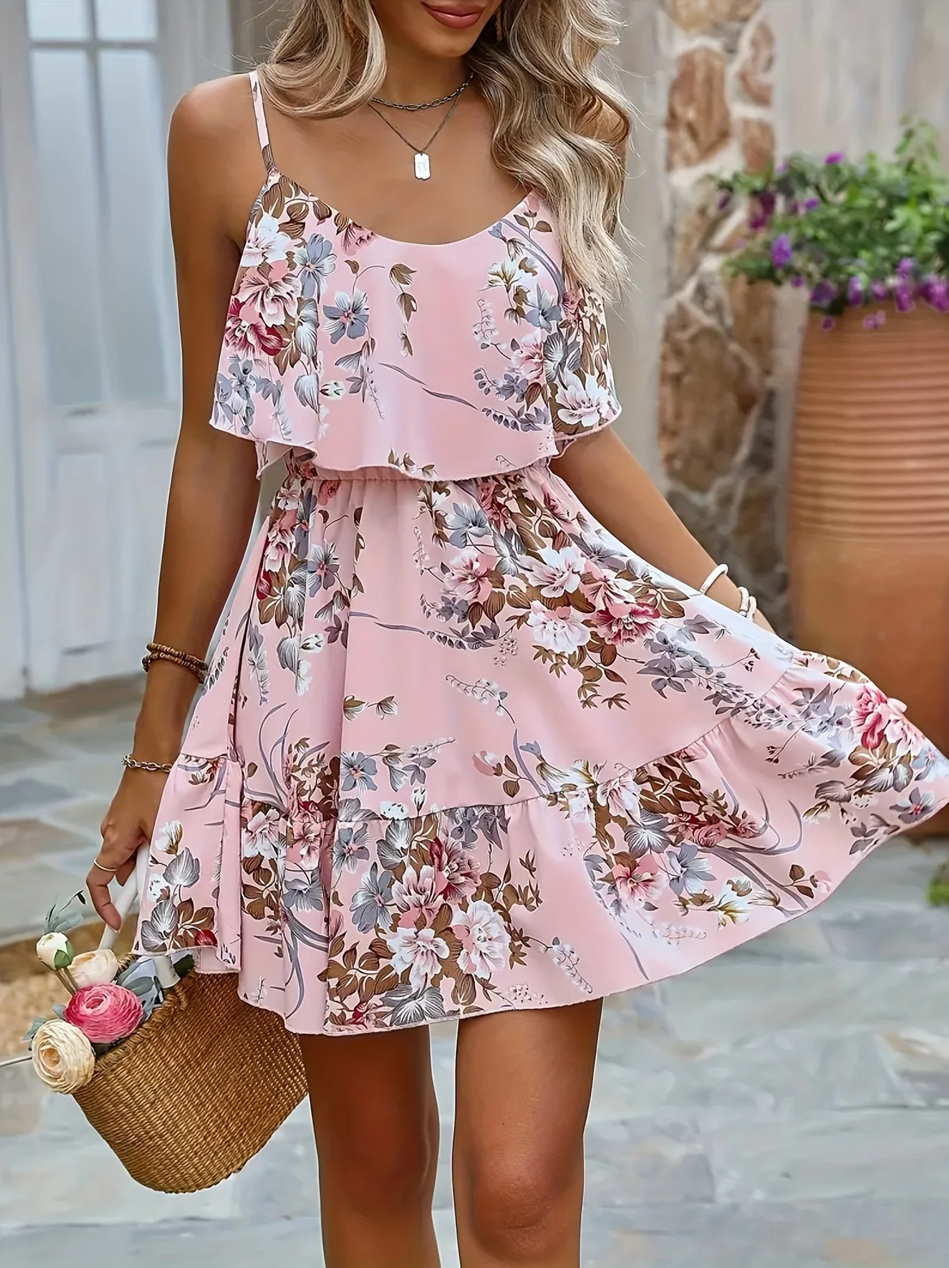 Vestido tejido de gran tamaño para mujer, vestido largo bohemio informal de verano con bolsillos, ropa de longitud completa