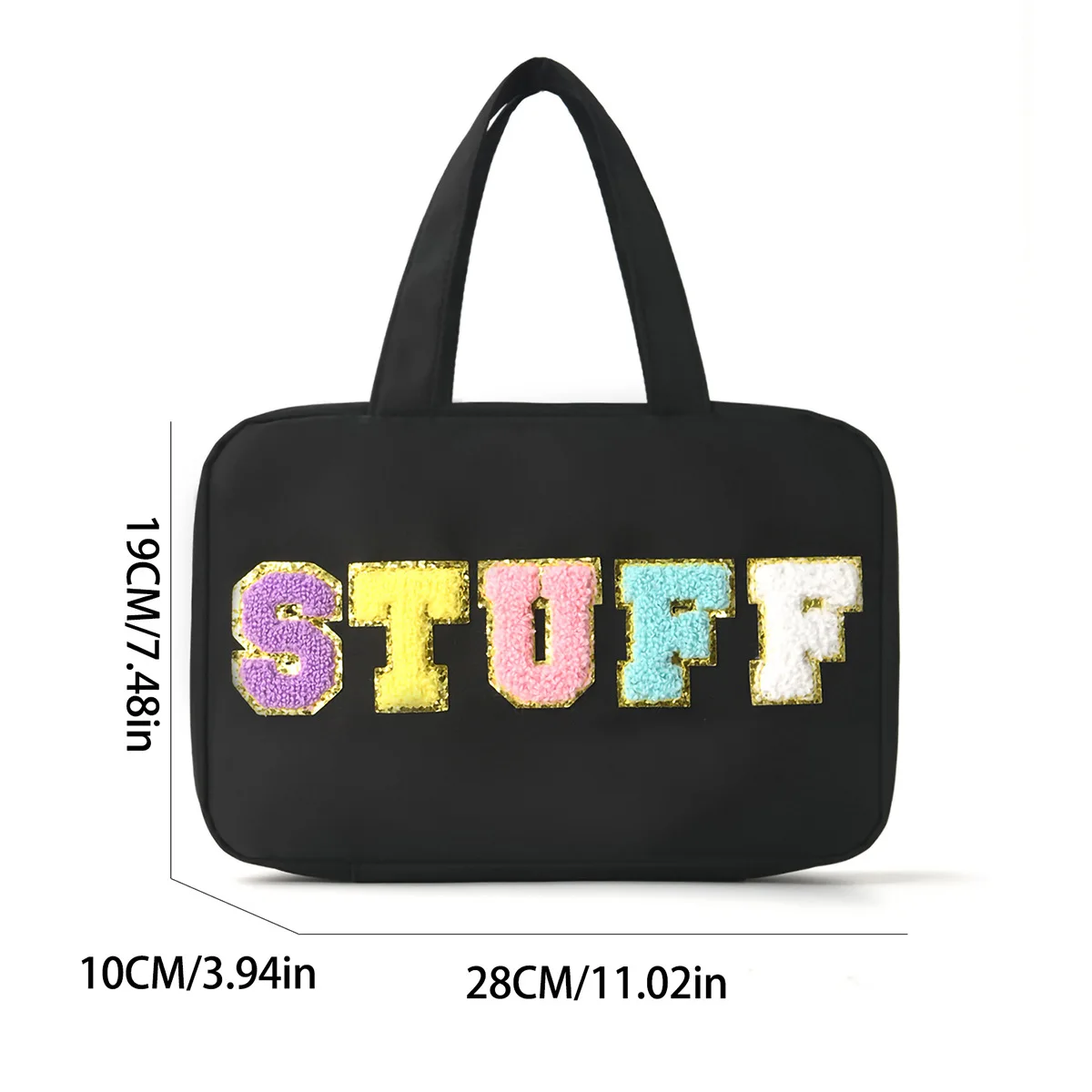 Four-fold dry-wet separation toiletry bag, hanging one-piece storage, large-capacity hook portable makeup bag