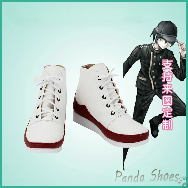 

Danganronpa Hinata Hajime Cosplay Shoes Anime Game Cos White Boots Dangan Ronpa Cosplay Costume Prop Shoes for Con Halloween