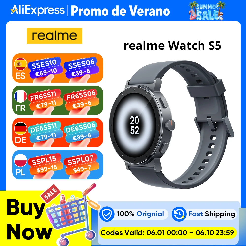 Reloj Inteligente realme Watch S5