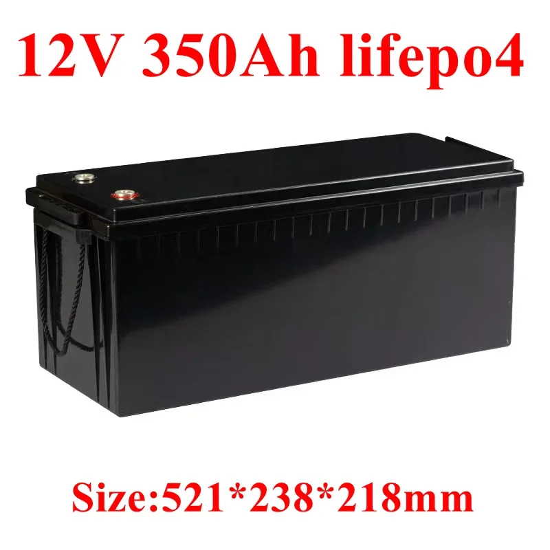 

Waterproof 12V 350AH Lifepo4 lithium battery 100A BMS 4S 12.8V for inverter Solar energy caravan UPS EV boat +20A Charger