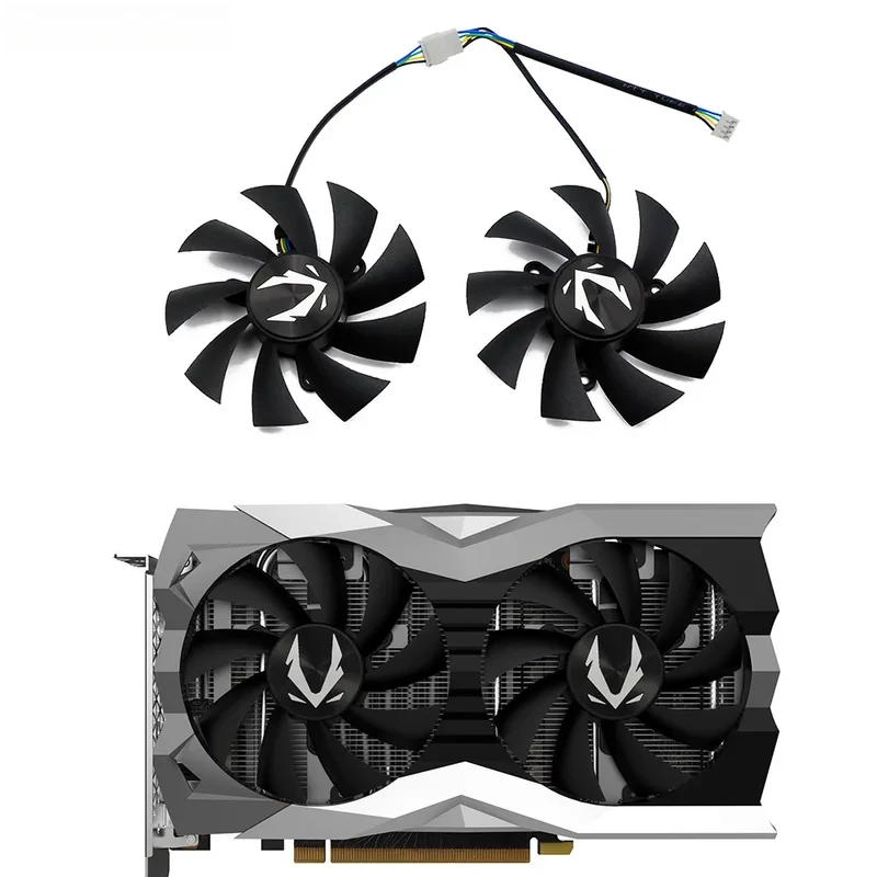 87MM 4Pin GPU Cooling Fan GA92A2H DC12V 0.35A For Zotac GTX1660 1660Ti RTX2060 2070 SUPER Mini Graphics Video Card