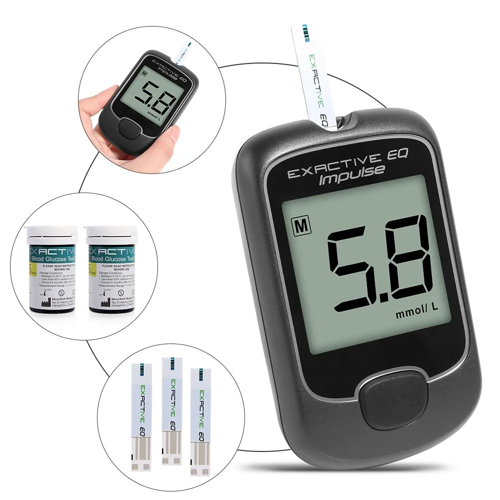 50pcs/100pcs/ Blood Glucose Meter Glucometer And Test Strips Needles Sugar Monitor Diabetes Tester Home Medical Device