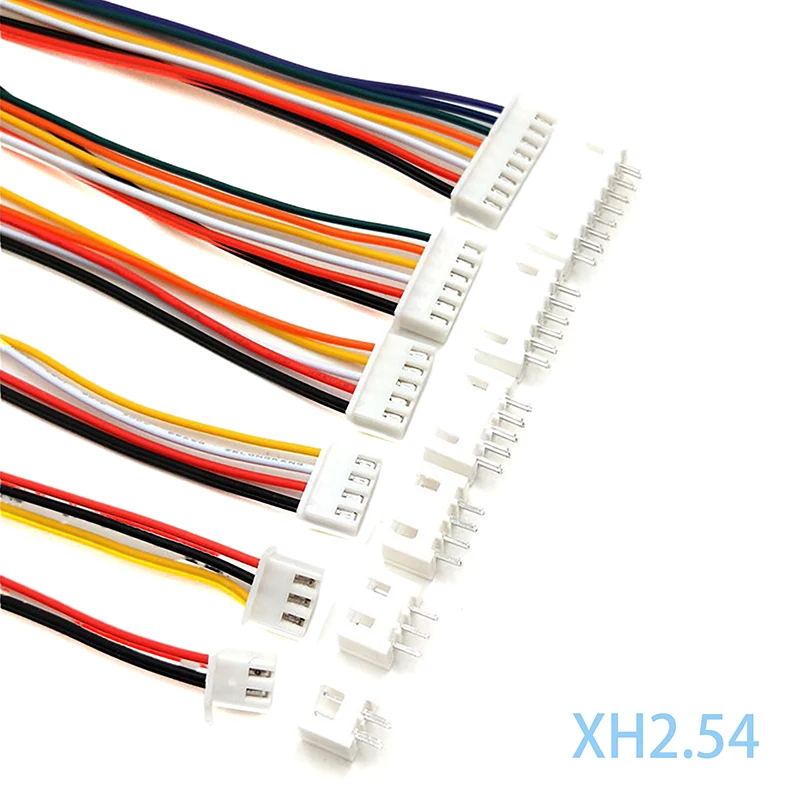 10 Sets Diy Accessoires Xh2.54 2.54Mm Draad Kabel Connector 2 3 4-Pins Mannelijke En Vrouwelijke Stekker Rechte Pin Socket