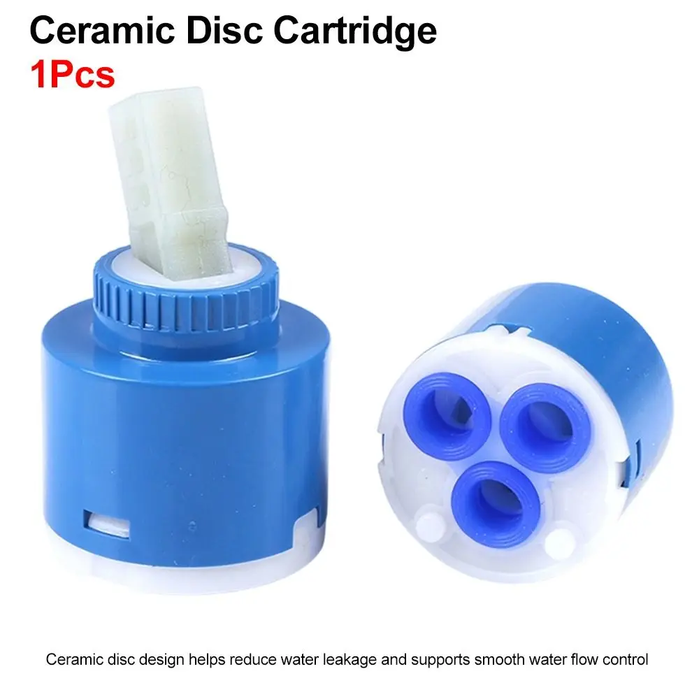 1Pcs 35/40mm Ceramic Disc Cartridge PP Plastic Ceramic Sheet Faucet Valve Core Water Saving Quarter Turn Mixer Faucet Cartridge