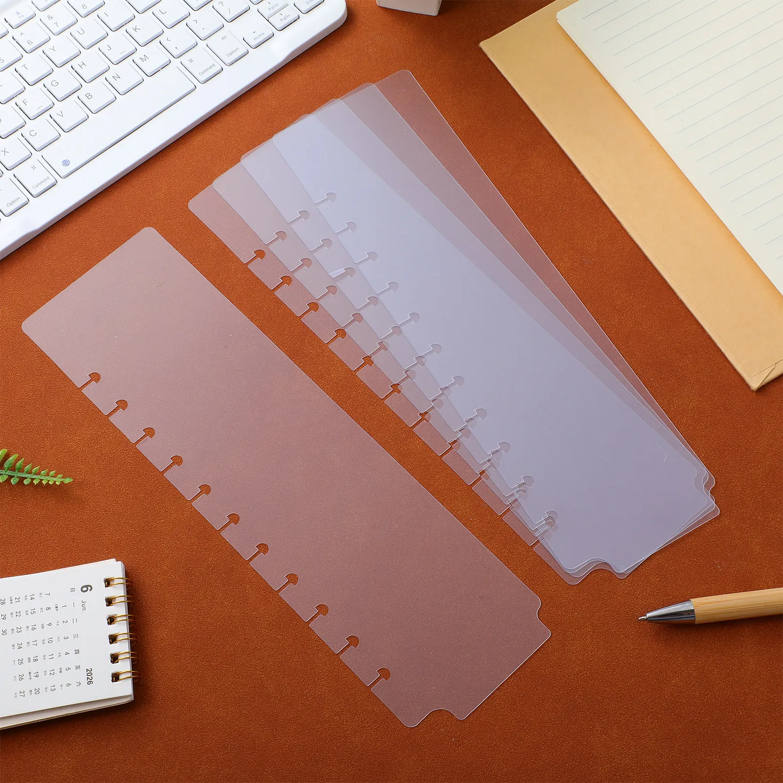 

Набор из 5 пластиковых разделителей для блокнотов, мини-индексные вкладки для организации заметок, аксессуары для планировщиков, эстетичные вставные разделители