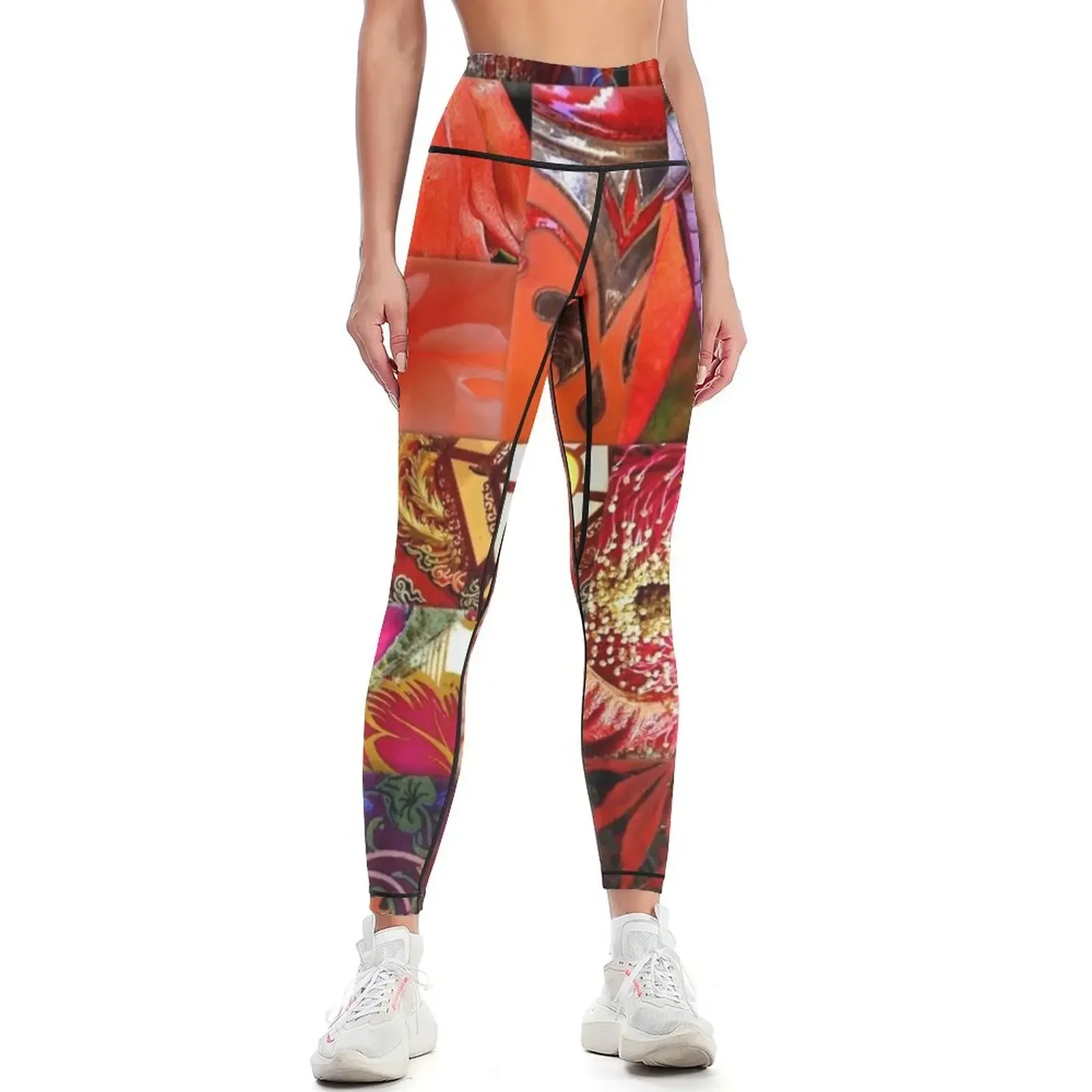 Ruby Patchwork Leggings Women's sportswear sporty woman push up for physical Women's fitness Womens Leggings