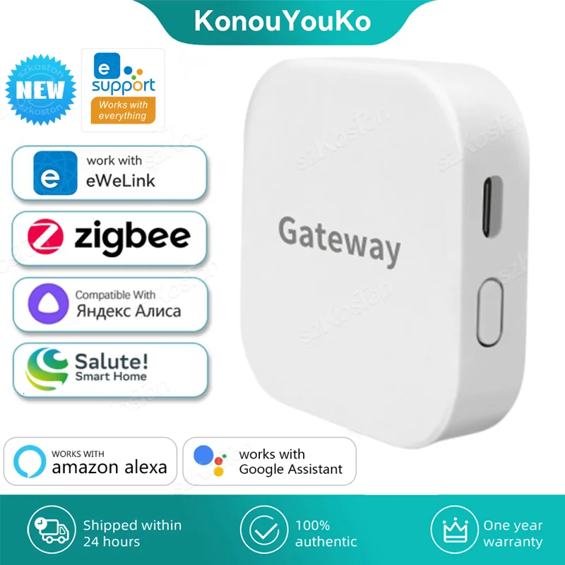 

Умный дом ZigBee 3.0 Smart Gateway Hub eWeLink APP Дистанционное управление Беспроводной мост работает с Alexa Google Alice Salute