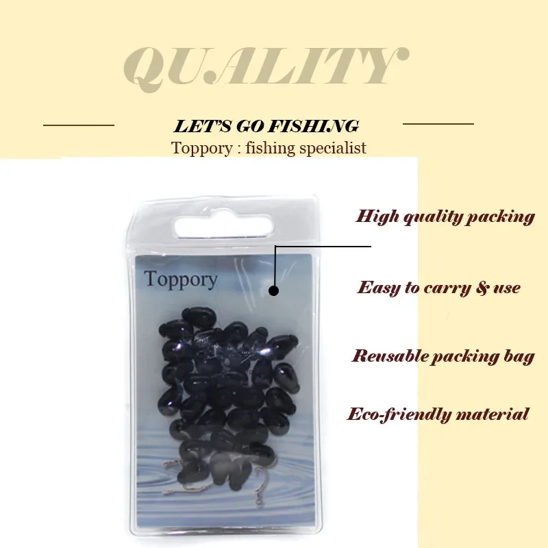 Toppory 15/30pcs Quick Change Beads  Shock Beads Ledger Bomb Setup Change Hook Length Release Beads for Carp Fishing Accessories