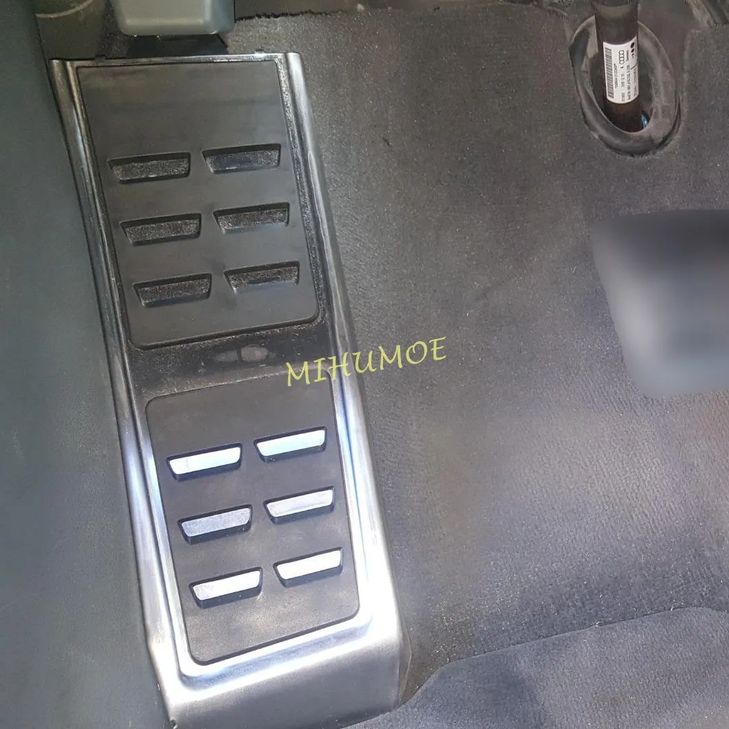 

For 2009-2023 Audi A4 B8 A5 A6 A7 Q5 Porsche Macan Stainless Steel Footrest Foot Rest Dead Pedal Cover Replacement
