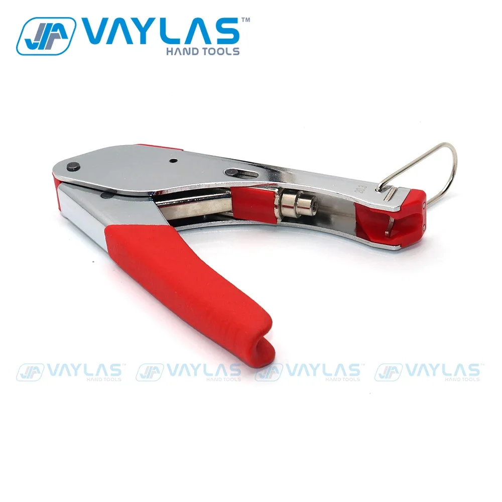 Vaylas f-tipo fio coaxial crimper alicate kit de ferramentas de compressão manual conjunto de ferramentas de friso coaxial para conectores rg59 rg6