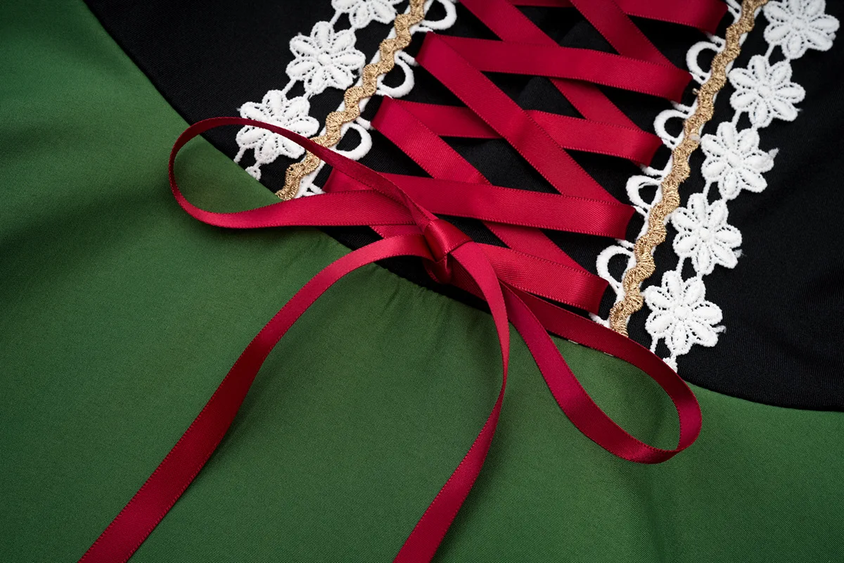 2025 New Women's Munich Oktoberfest Costume Dirndl Dress Traditional German Bavarian Beer Girl Party Dresses