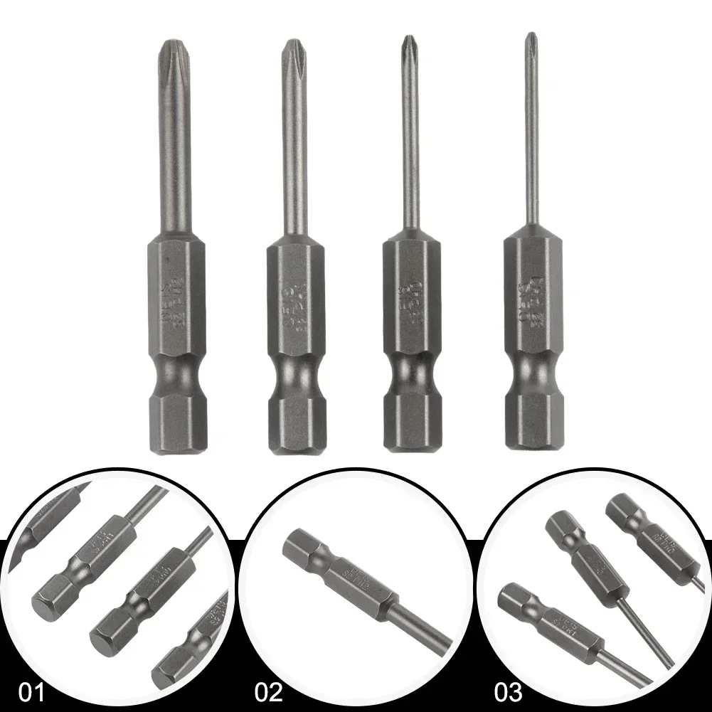 

Tools Hex Steel 4pcs 50mm Appliances Driver Bits Alloy For Cross Electric Screwdriver Repair Bits Magnetic