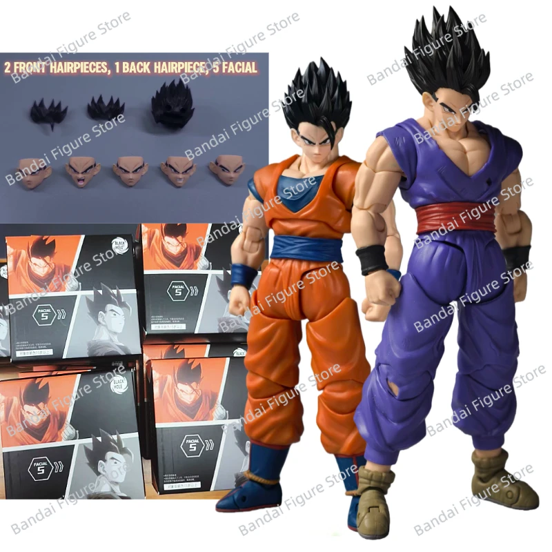 En Stock trou noir et TK personnalisé SHF Dragon Ball Super Saiyan nouveau Kit d'accessoires de Statue de tête de Gohan SSJ3.0 jouet de figurine d'action Anime