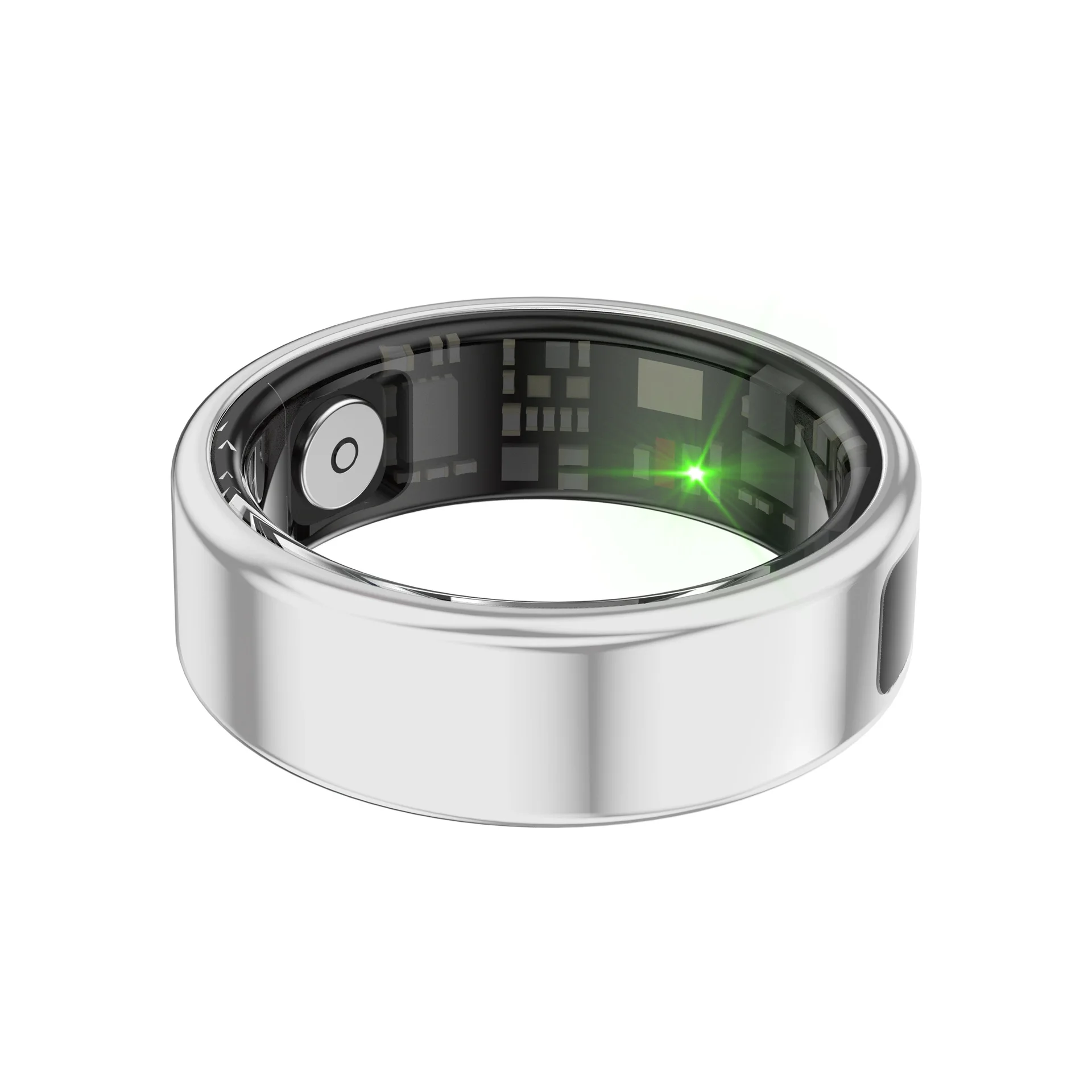 Smart Ring con touch screen e tracker sanitario - Monitor di frequenza cardiaca/SpO2/sonno impermeabile IP68 per coppia Android