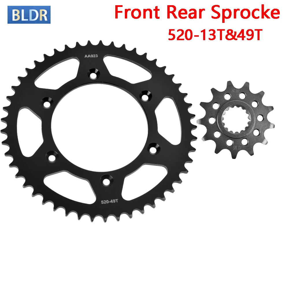 

520 13T 49T Front Rear Sprocket for Gas Gas 450 MC F 2021-2023 for Husqvarna 450 FC for K*TM 450 SX-F