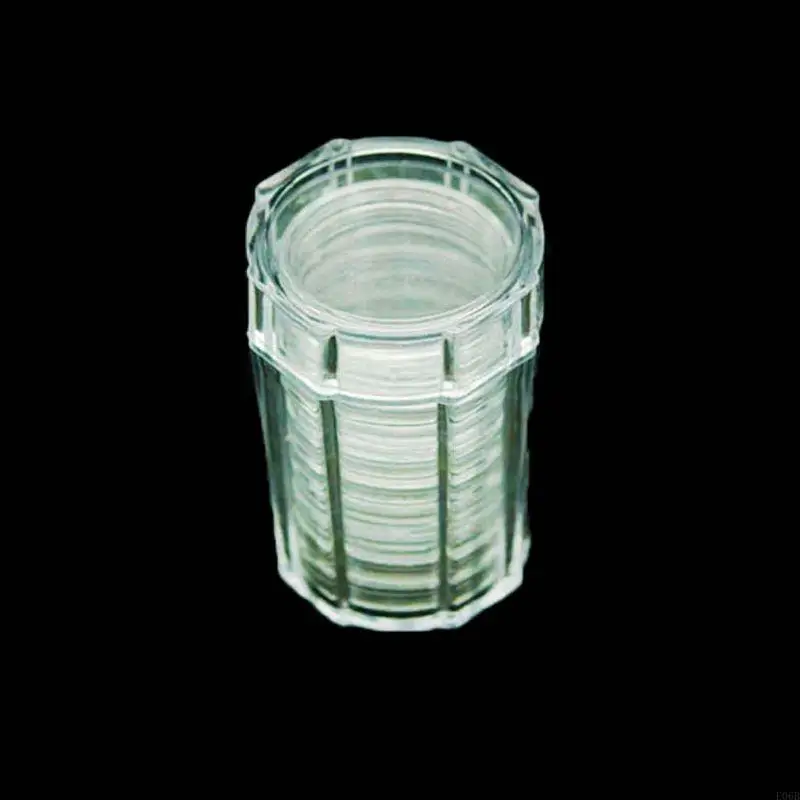 E06B Clear Coin Tube Holder Storage Collection for Case Protector with 10 Pcs Direct