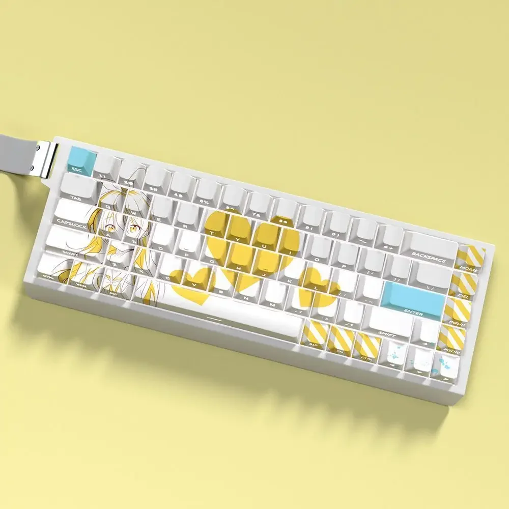 Nisekoi Chitoge Custom Keycaps Cute Anime PBT Cherry Personalized Keycaps for Wooting 60 65 68 Magnetic Axis Mechanical Keyboard