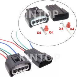 4 Pins 7283-7449-30 Car AC Assembly Plastic Housing Waterproof Connector For Toyota Auto Ignition Coil Electric Wire Socket