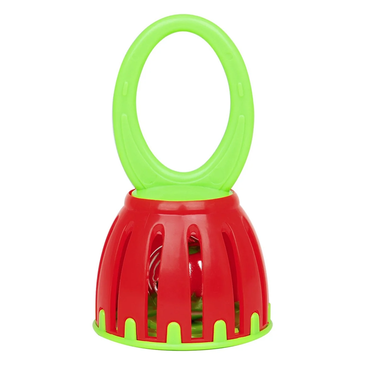 A71P Orff قفص بلاستيكي جرس اليد جرس الأطفال التعليم المبكر جرس المعصم اليد استيعاب الجرس