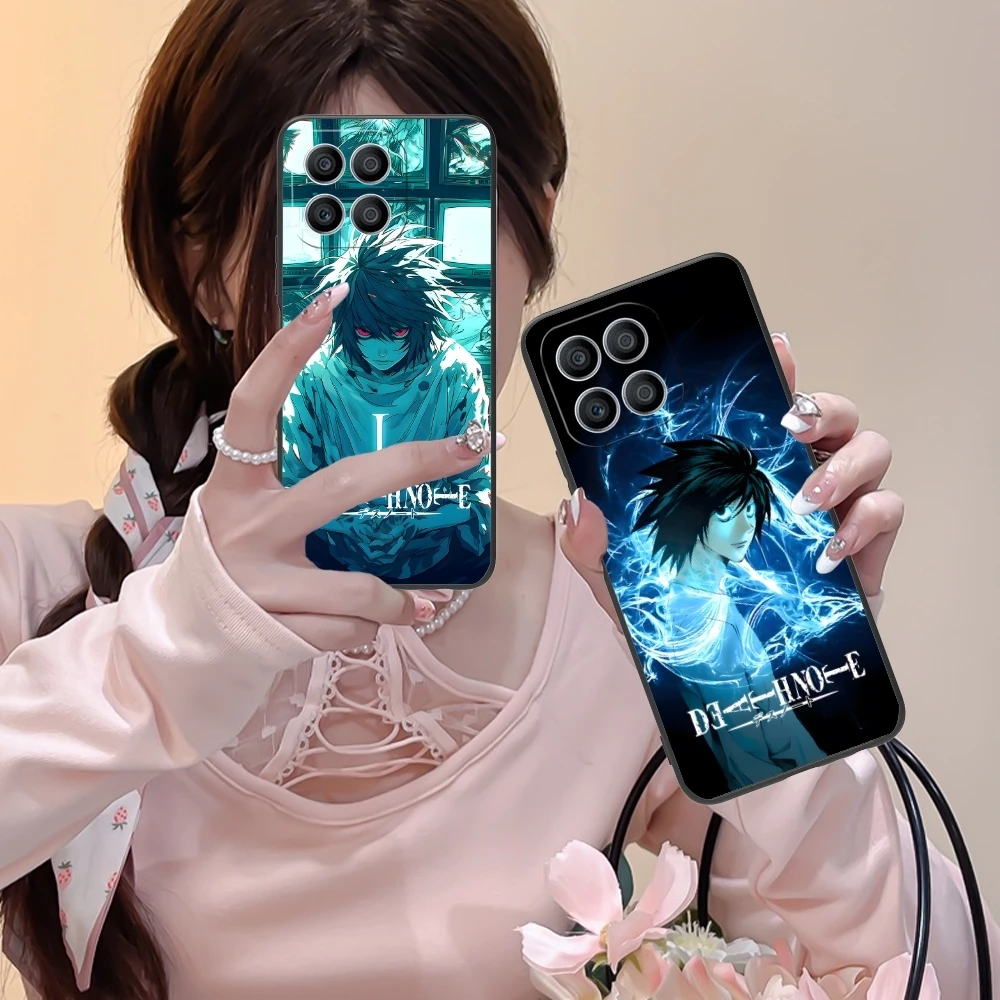 Death Note L Cool Mobile Cell Phone Case for Huawei Honor 90 80 70 60 50 30 20 10 9 8 7 Pro S SE Lite 5G Black Phone Cover Shell