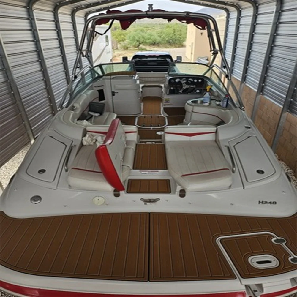 

2011 Four Winns Horizon 240 Swim Platform Cockpit Boat EVA Foam Teak Floor Pad SeaDek Gatorstep Style Самоклеящаяся V233 J6L1