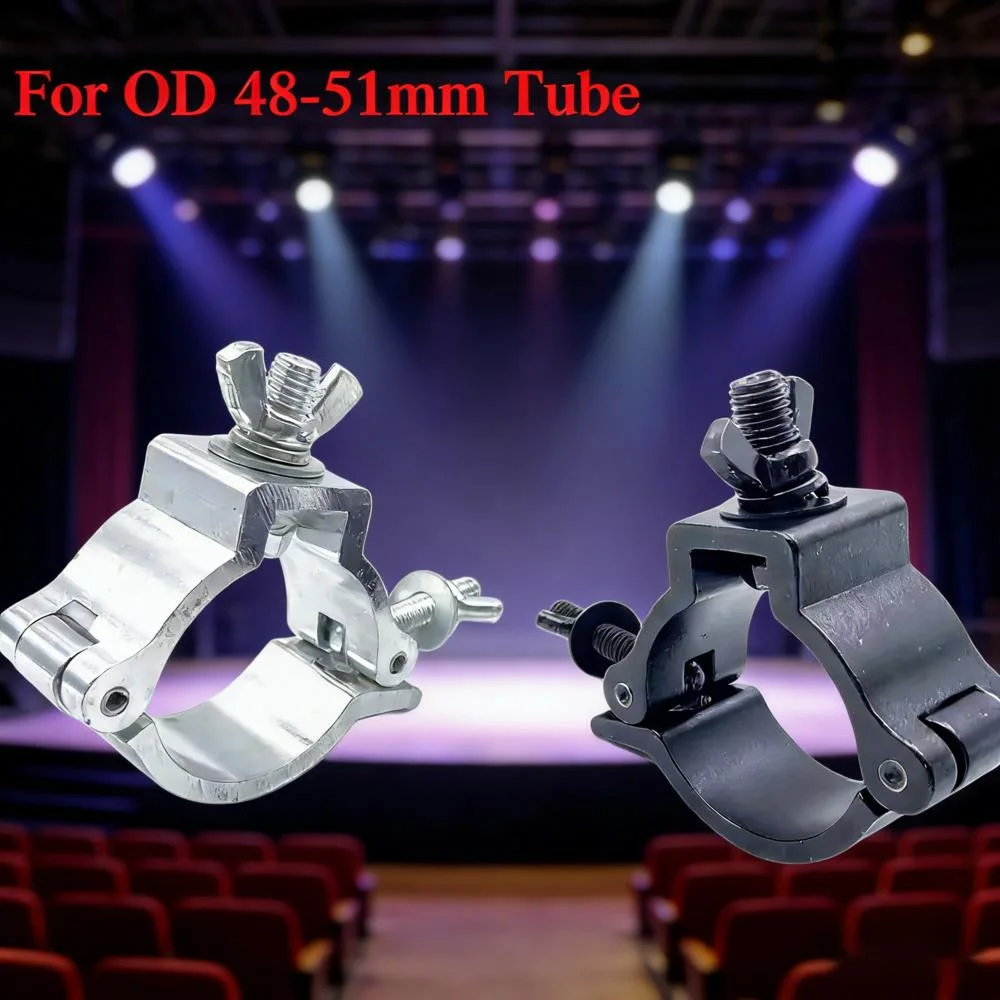 

OD 50mm Clamp Stage Lighting Clamp Accessory Alumimun Alloy O-Clamps 48-51mm Truss Tube Mount Hooks For LED Par DMX Moving Head