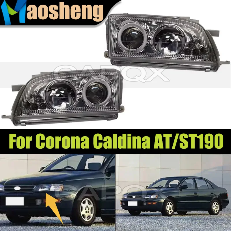 

1 пара светодиодных фар переднего бампера для Toyota Corona Caldina AT190/ST190 1992, головной светильник, головной фонарь