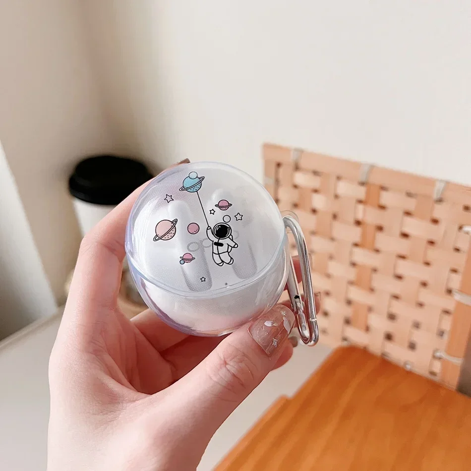 Чехлы для OPPO Enco Air3 чехол мультяшный астронавт/цветной цветок прозрачный силиконовый чехол для наушников для OPPO Enco Air 3