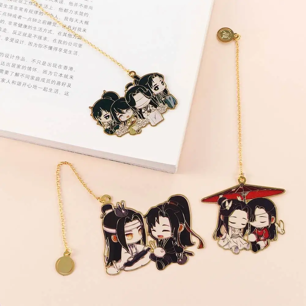 Schoolbenodigdheden Hanger Metaal Grootmeester Van Demonische Student Geschenk Wei Wuxian Bookmark Mo Dao Zu Shi Briefpapier Boek Markeringen