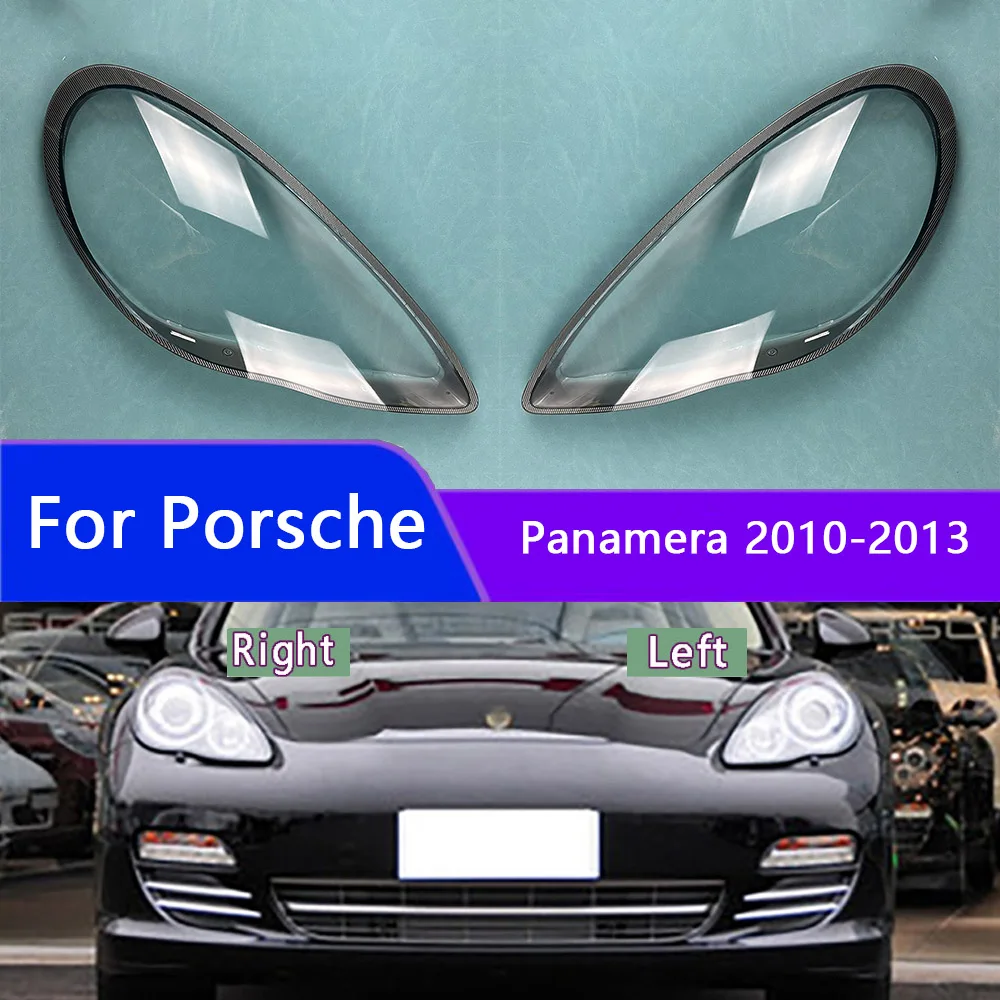 

For Porsche Panamera 2010-2013 Headlight Cover Transparent Lampshade Headlamp Shell Plexiglass Replace Original Lens