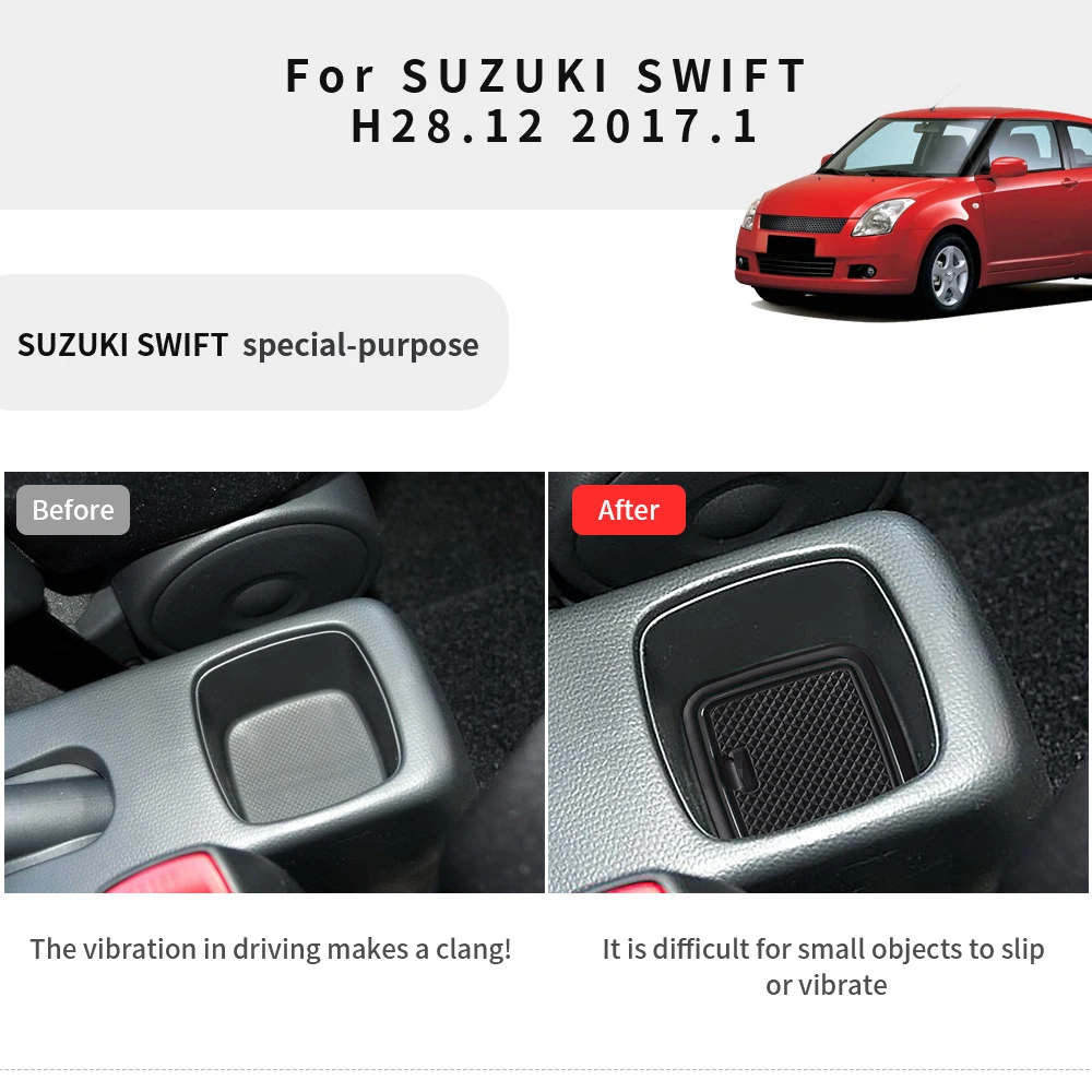 Car Door Slot Pads For Suzuki Swift 2018 2019 2020 Non Slip Gate Groove Mats Anti Dust Car Cup Hold Coaster Interior Accessories