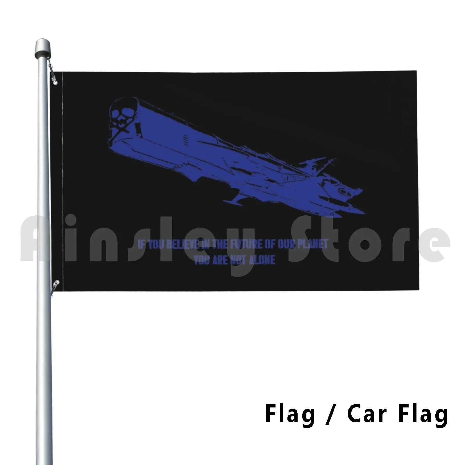 Arcadia Outdoor Decor Flag Car Flag Manga Future Robot Daltanious Daltanius Mirai Robo Darutaniasu Yattaman Anime