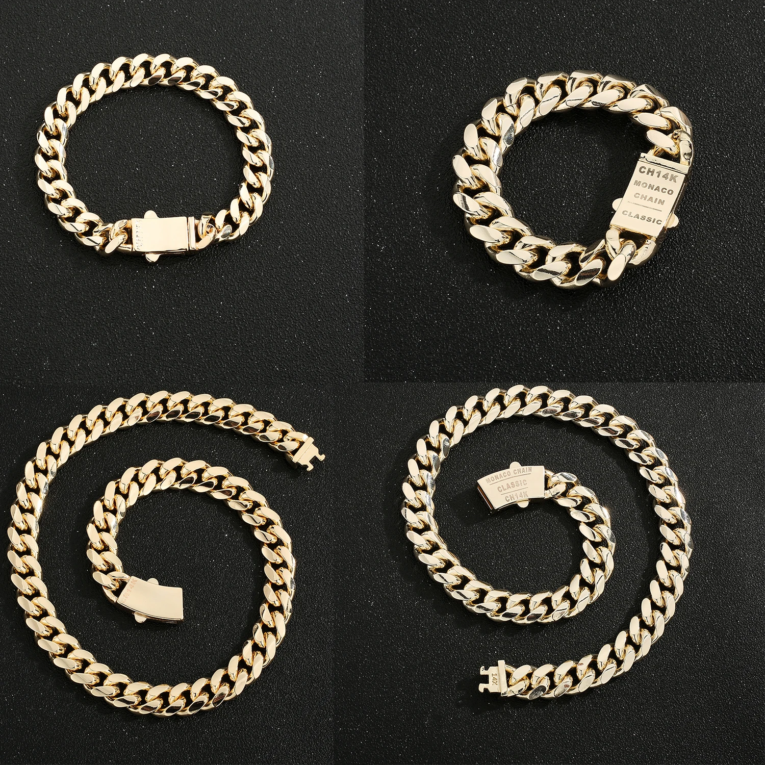 VCT chain for men and women 2 pieces of jewelry 4N-14N various sizes jewelry for friends to attend banquets