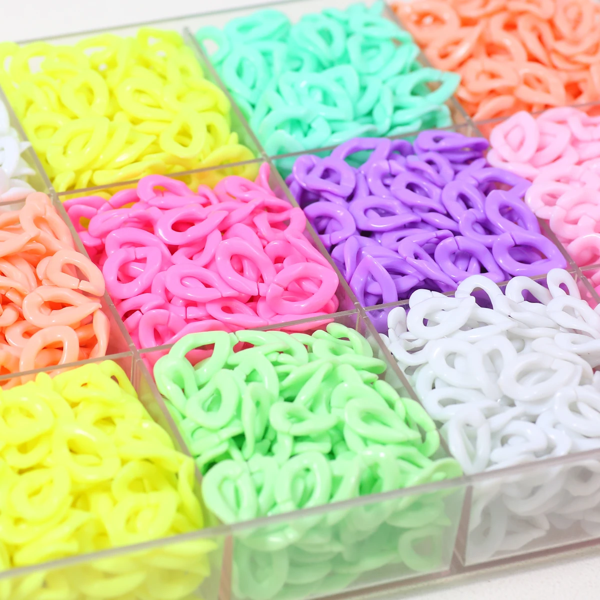 11*16mm Solid-Color Acrylic Chain in Multiple Colors for Handmade DIY Jewelry Connectors and Accessories